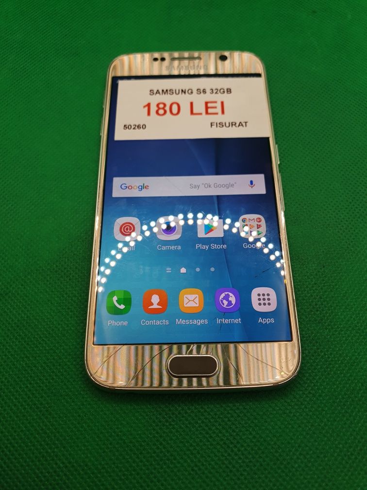 Samsung S6 32/4GB fisurat•Amanet Lazar Crangasi•50260