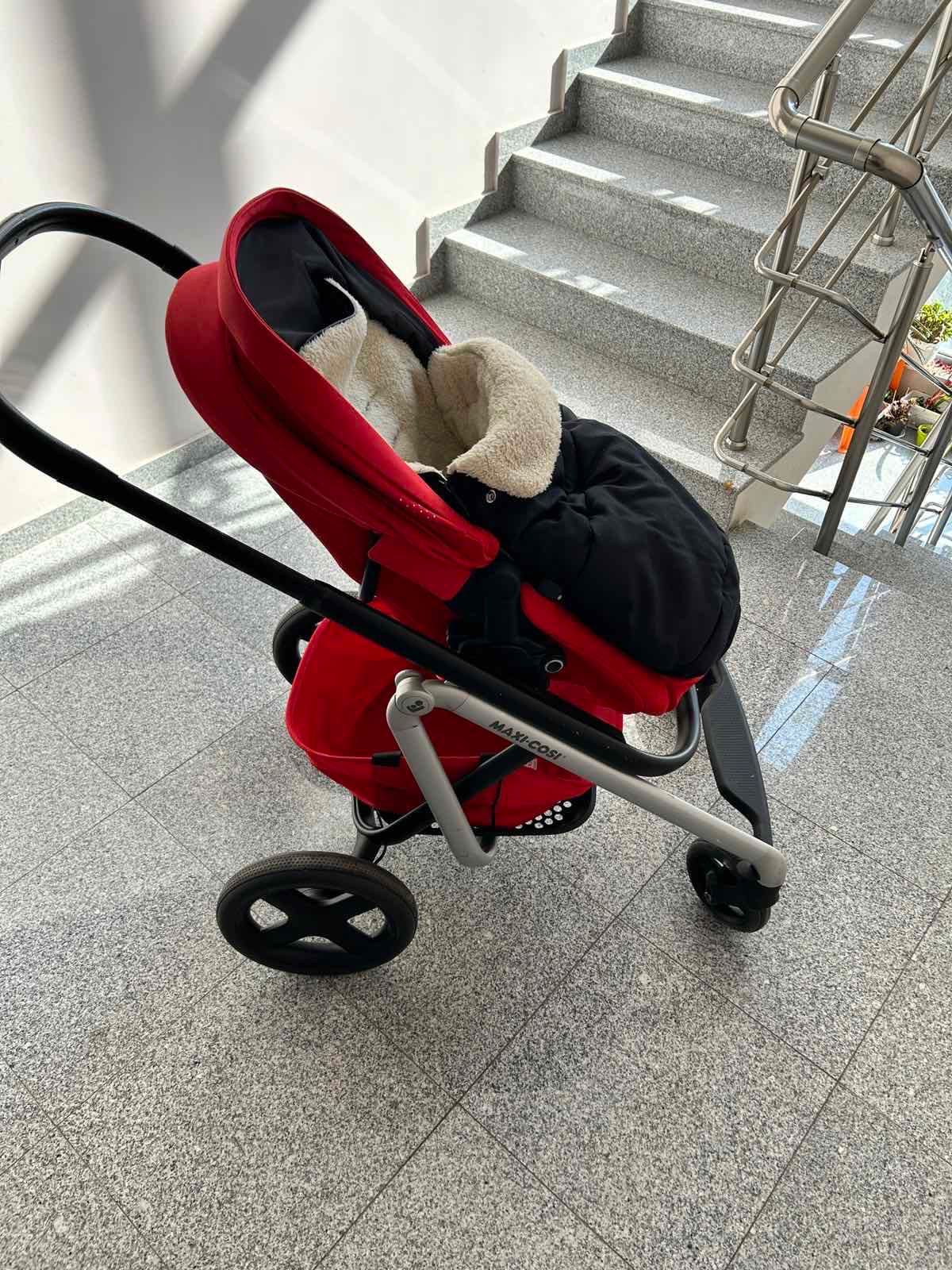 Бебешка количка Maxi-Cosi - Lila, Nomad Red