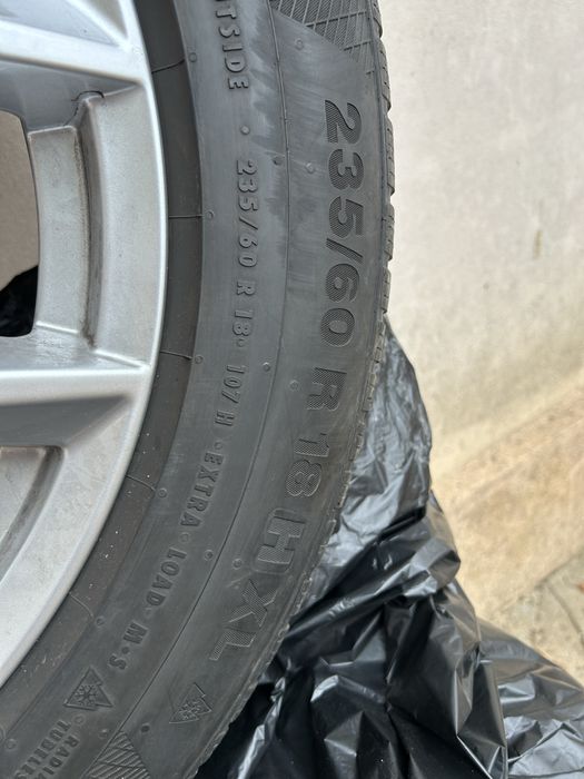 Set 4 jante Volvo cu anvelope iarna 235 60 r18 Continental DOT 1719