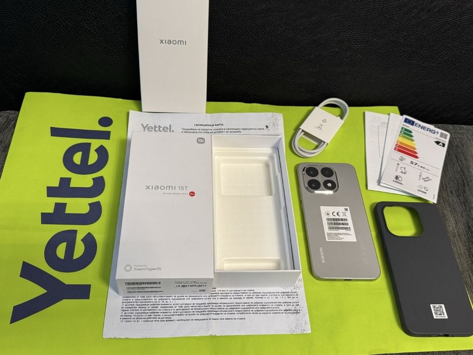 КАТО НОВ 512GB Xiaomi 15T 12GB 5G Yettel Гаранция 2028г. Gray