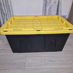 Lada depozitare din plastic, cu capac, capacitate 100 litri