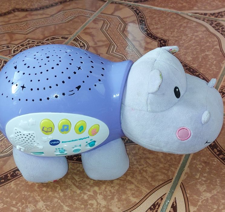 Jucărie de pluș Vtech Little Hippo Sleep Soother- cu sunete si lumini