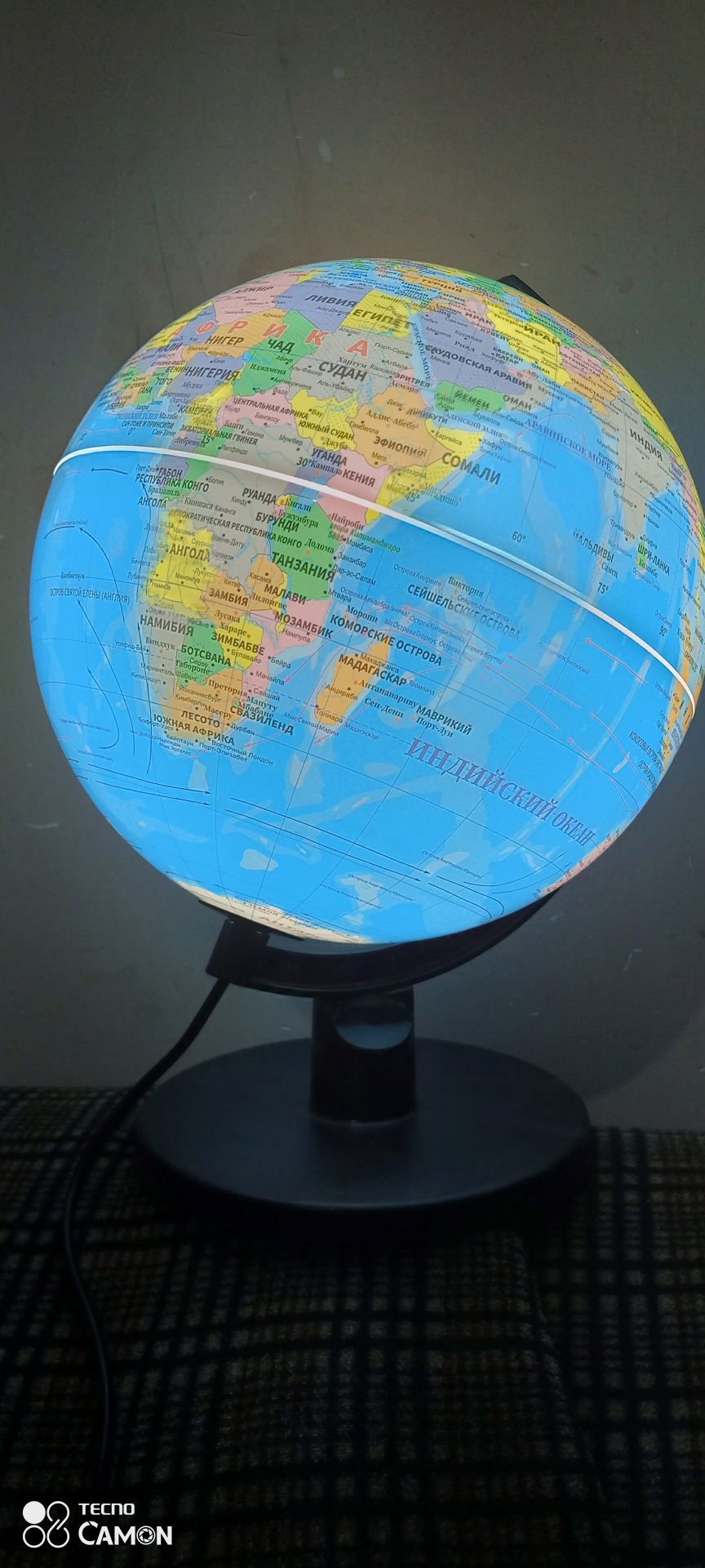 Светящийся Глобус  светильник+ глобус Globus chiroq  Globe