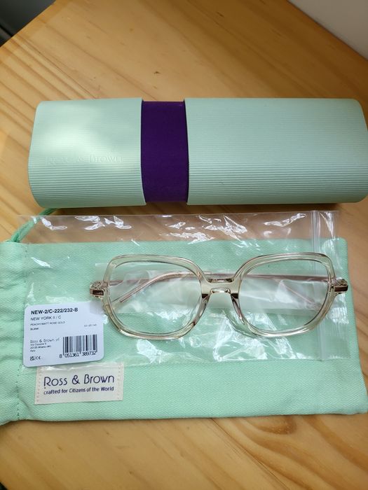 Rame ochelari vedere originali Ross & Brown New York II Rose Gold
