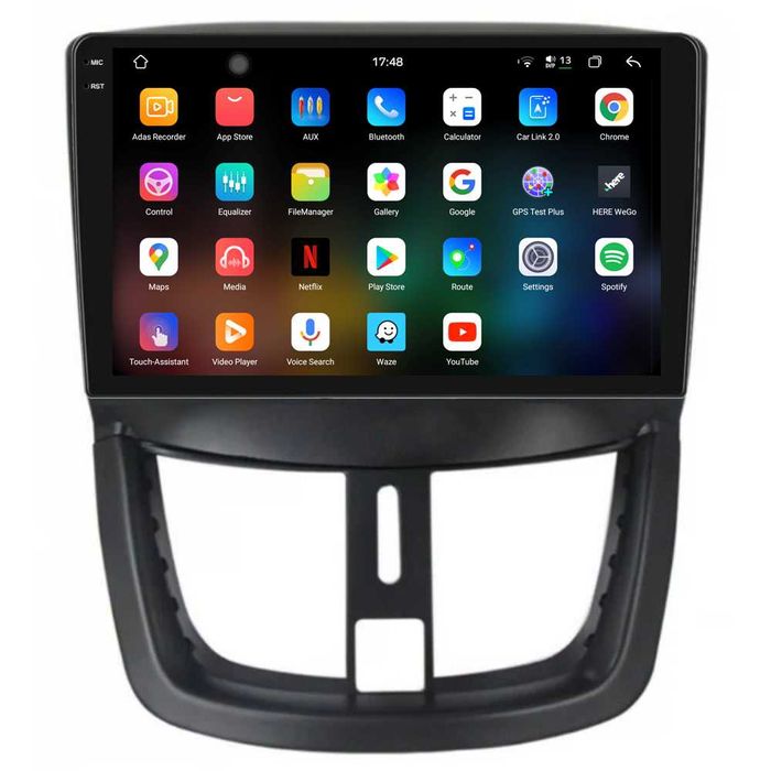Navigatie Android Dedicata, 9 Inch, Peugeot 207 (2006-2015), Carplay