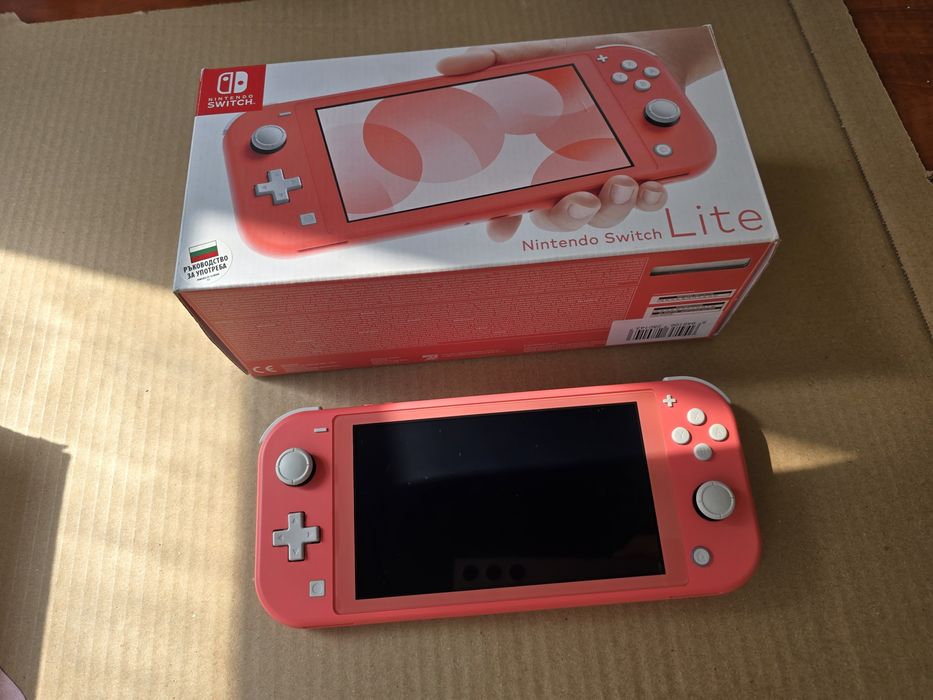 Nintendo Switch Lite Pink+ 128гб карта памет + чип