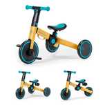 Kinderkraft, 4Trike, tricicleta, galben