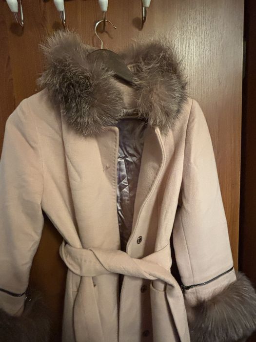 Дамско палто в розово