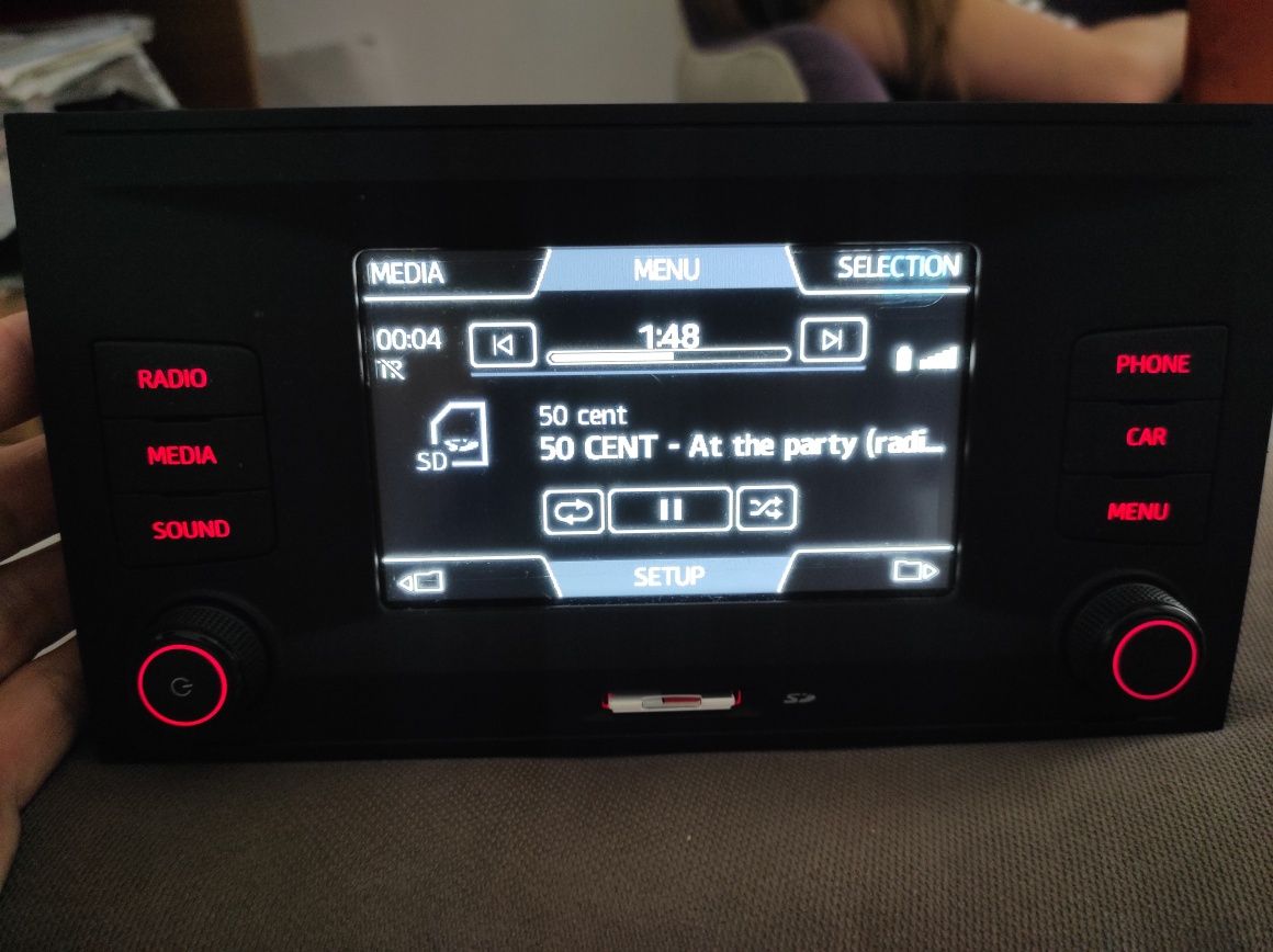 Radio  VW Seat Leon 2013 2017 bluetooth card telefon mib entry plus