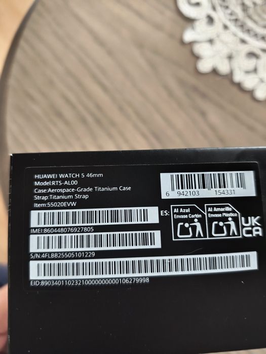 Huawei watch 5 space silver