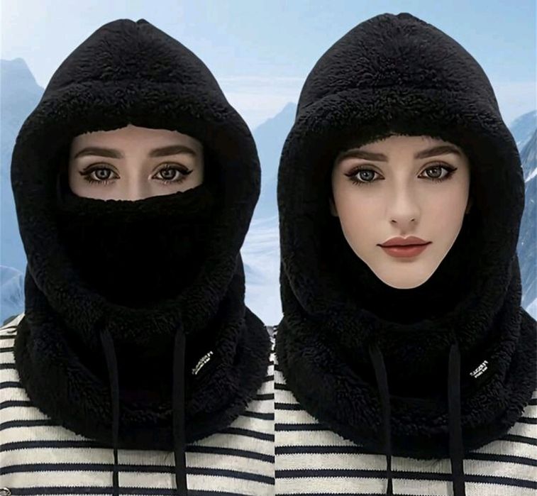 Дамски зимни плюшени шапки