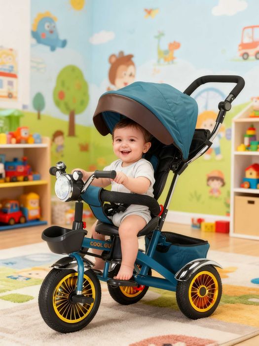 Детский трехколесный велосипед, совершенно новый