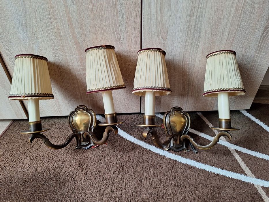 Бароков аплик и полилей настолни лампи