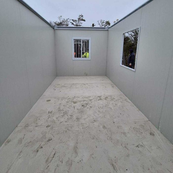 Container 12-18mp tip birou, pentru locuit, șantier, sanitar 6x3x3m