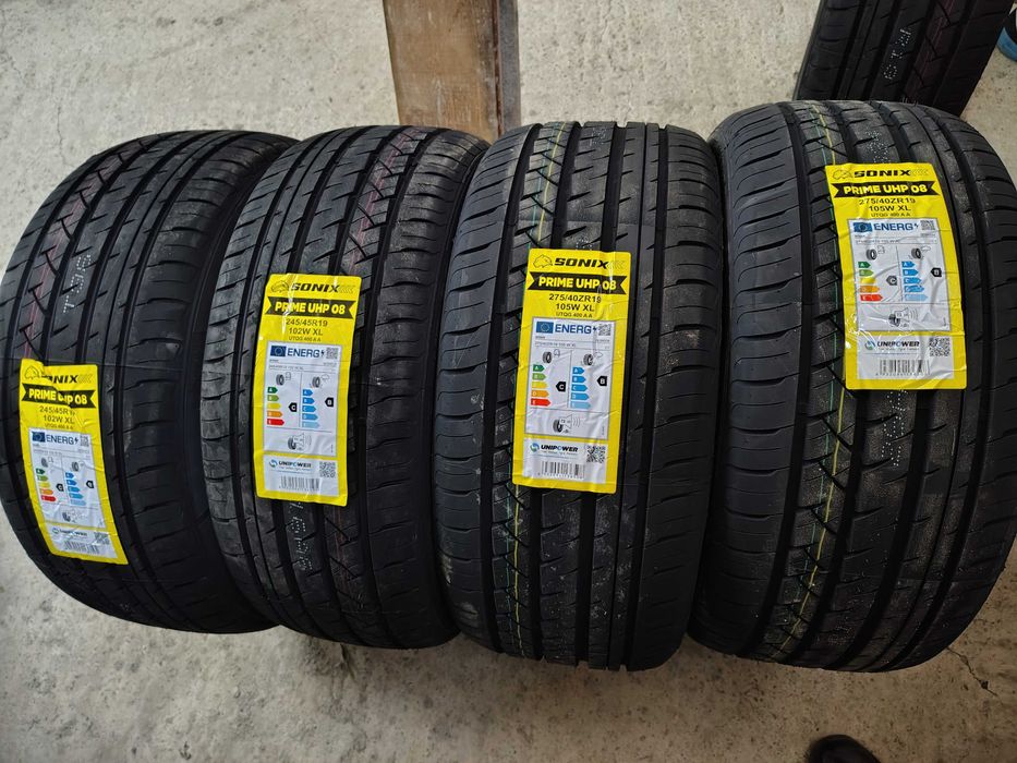 4бр.НОВИ летни гуми SONIX 245 45 19+275 40 19 DOT24 цена за брой