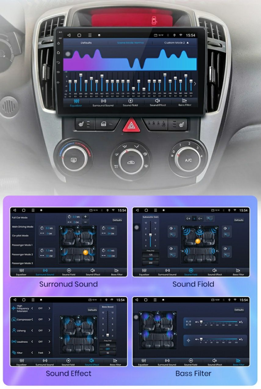 Navigatie Android dedicata KIA CEED (2007-2009).