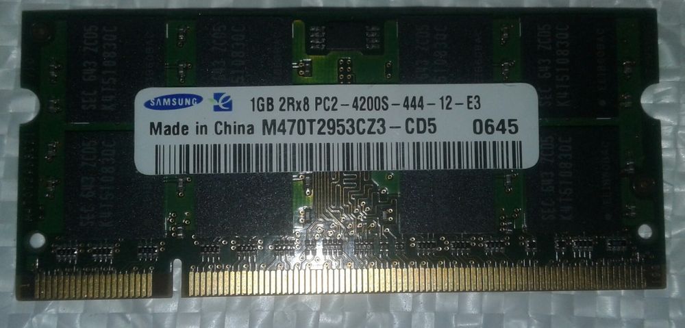 Оперативка DDR2 1Gb для ноутбука