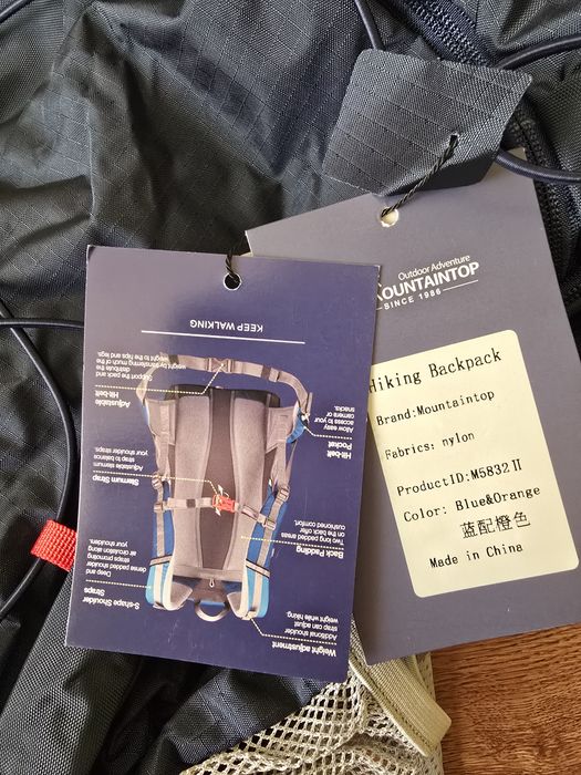 Rucsac munte Mountaintop, Cu husa ploaie, 40 l,  nou cu eticheta