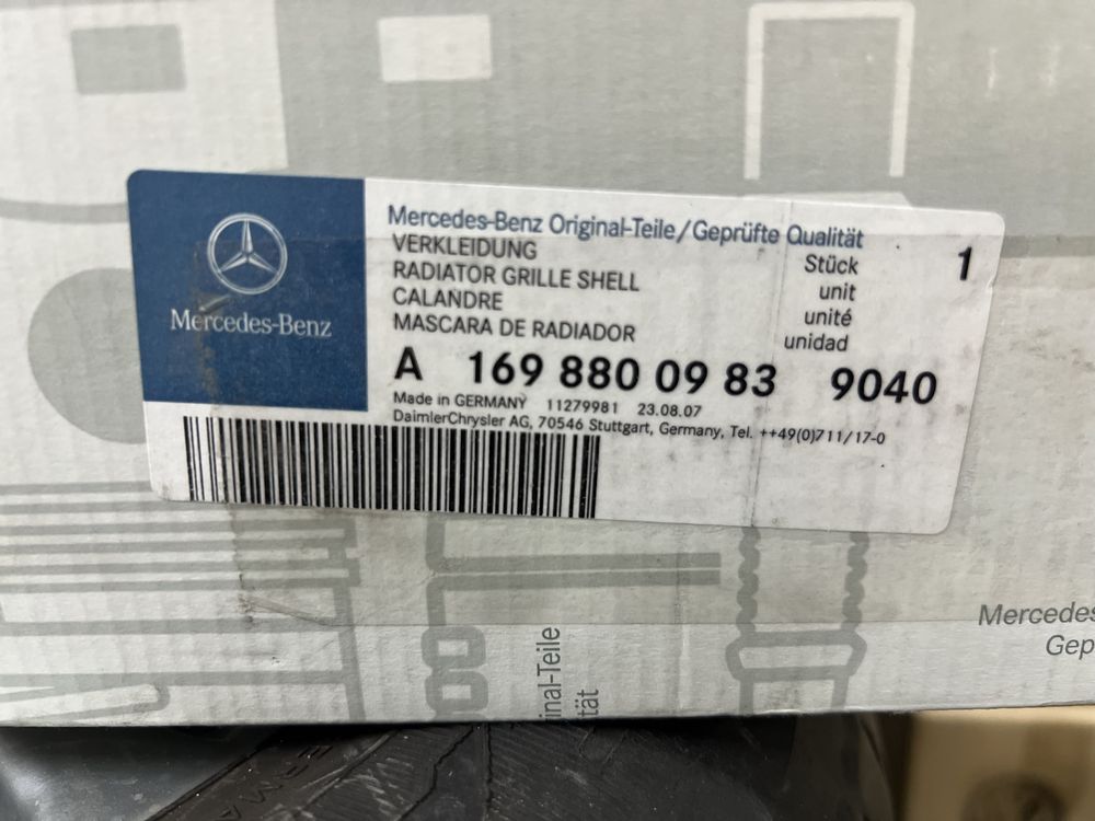 Mercedes A169 Face A Class Предна Решетка Маска Оригинална Нова