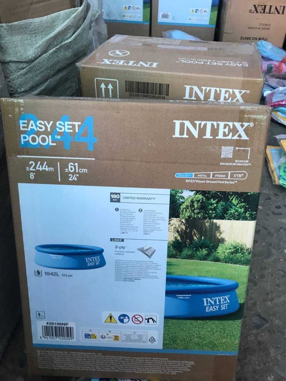 Надувной бассейн INTEX Easy 183х51см нал. все раз Бесплатная доставка!