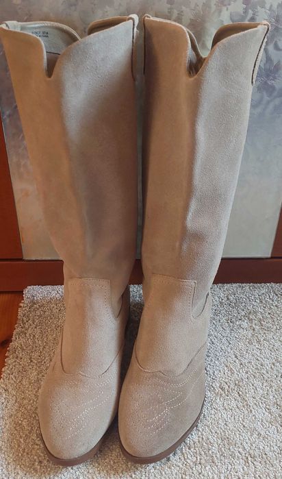Велурени каубойски ботуши 37 номер