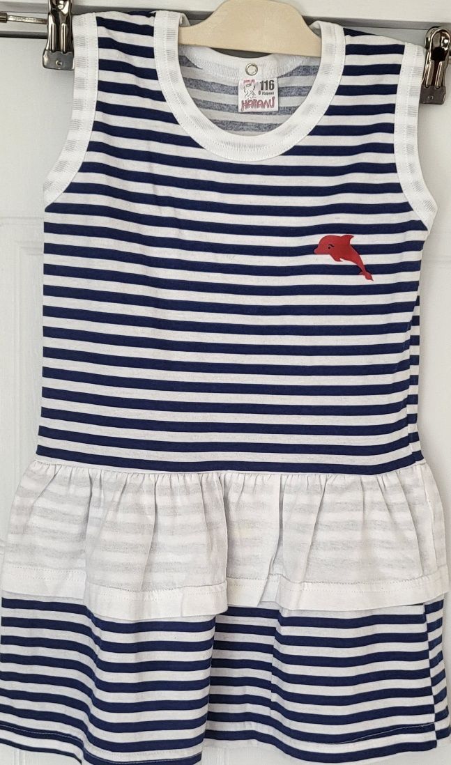 Детска моряшка рокличка 116 размер