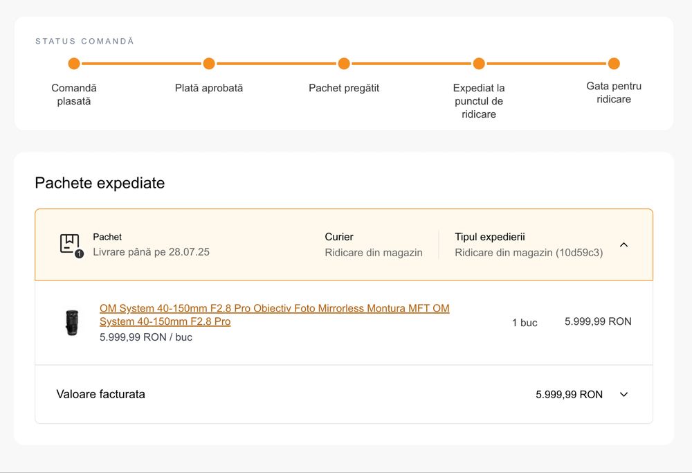 Obiectiv Om System 40-150mm 2.8 garantie, ca nou OLYMPUS