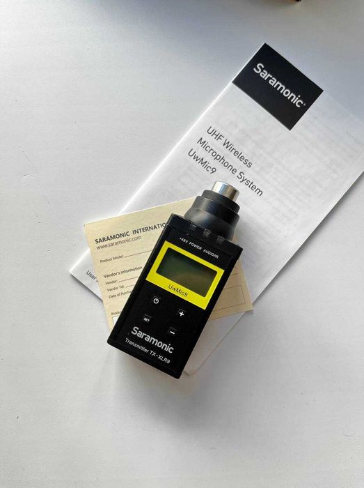 Передатчик для xlr микрофонов Saramonic tx-xlr9