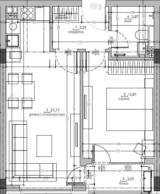Продава се Двустаен апартамент в София, Студентски град - 63 кв.м за 1824 €/кв.м - Снимка #7