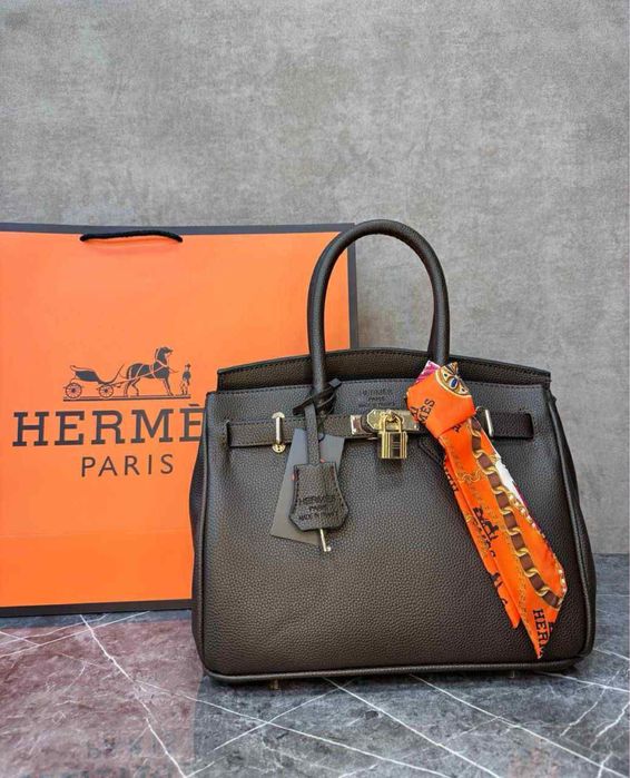 Чанти Hermes-естествена кожа