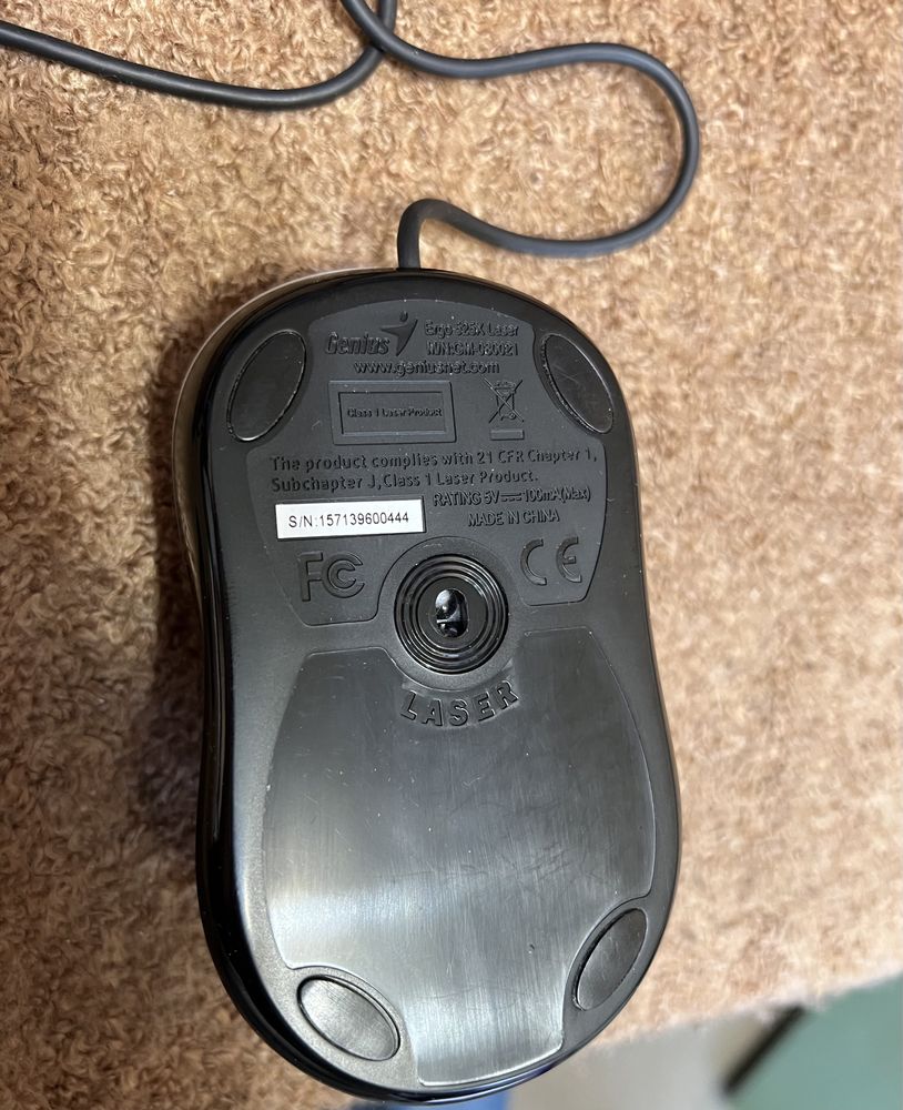 Genius Laser Ergo 525X mouse мишка за компютър нова usb wired
