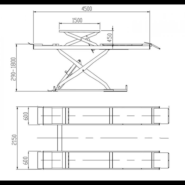 Pachet Aparat geometrie + Elevator Foarfeca, Pachet Geometrie Directie