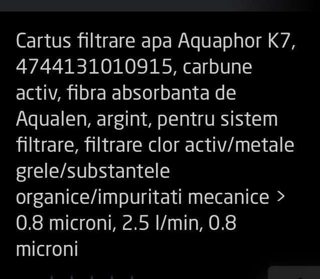 Cartuse filtrare apa AQUAPHOR
