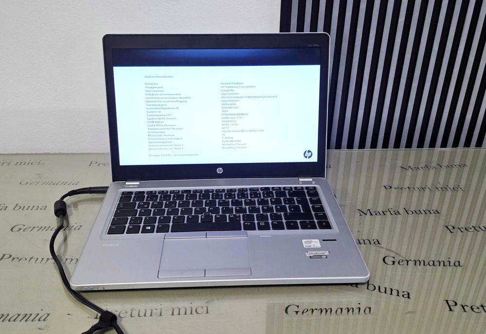 Laptop core i5 gen 3 - Hp EliteBook Folio 9470m - functional perfect
