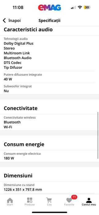 Televizor LED Curbat Smart Samsung, 138 cm