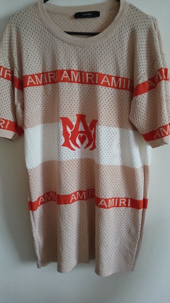 Мъжка тениска на мрежа Amiri mesh. XL