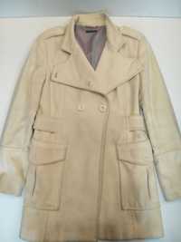 Пальто демисезонное шерстяное женское белое размер 46-48 Италия