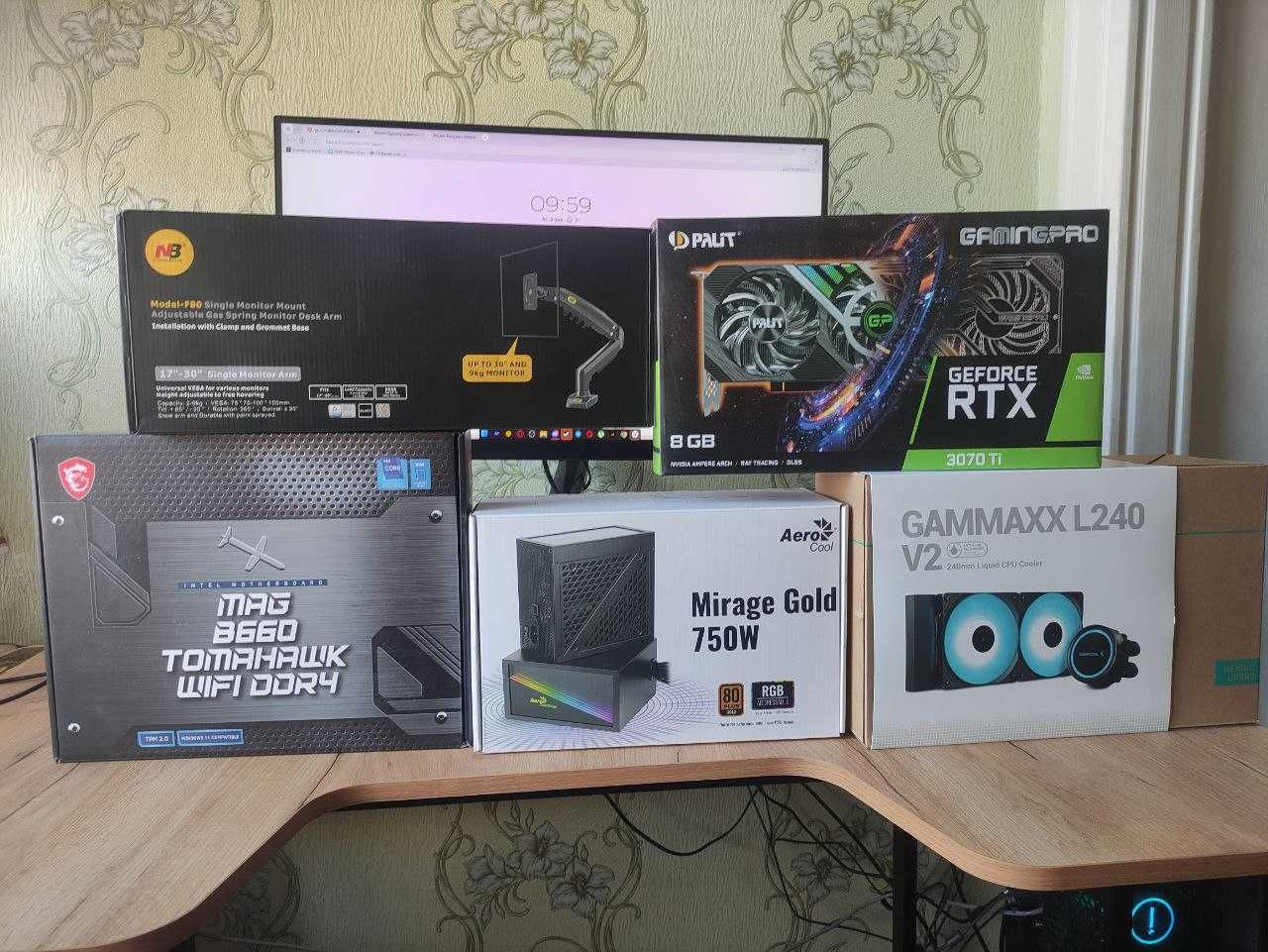 Срочно продам продам мощный игровой ПК с полным сетапом!