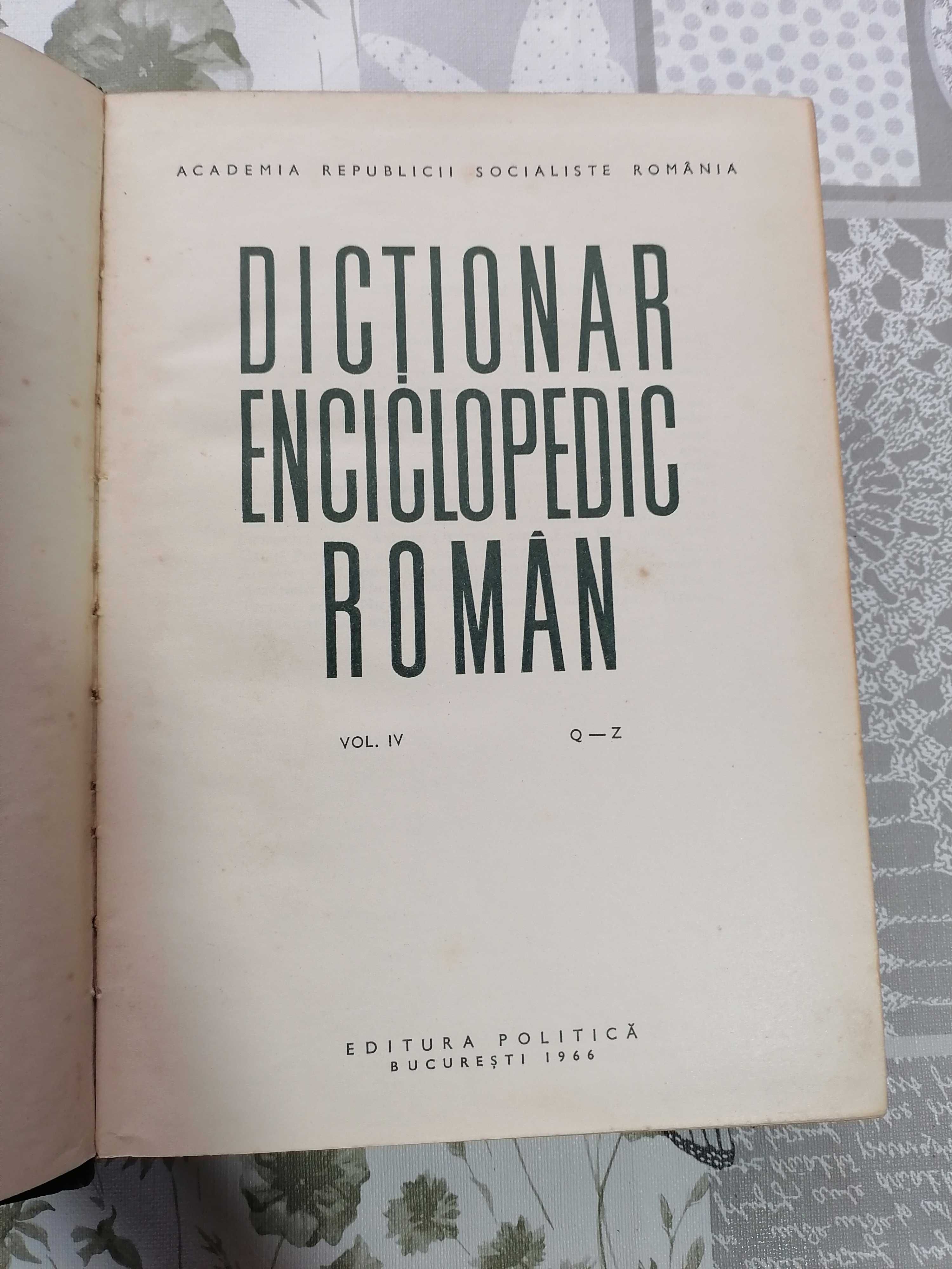 Carti de vanzare- Dictionar enciclopedic roman