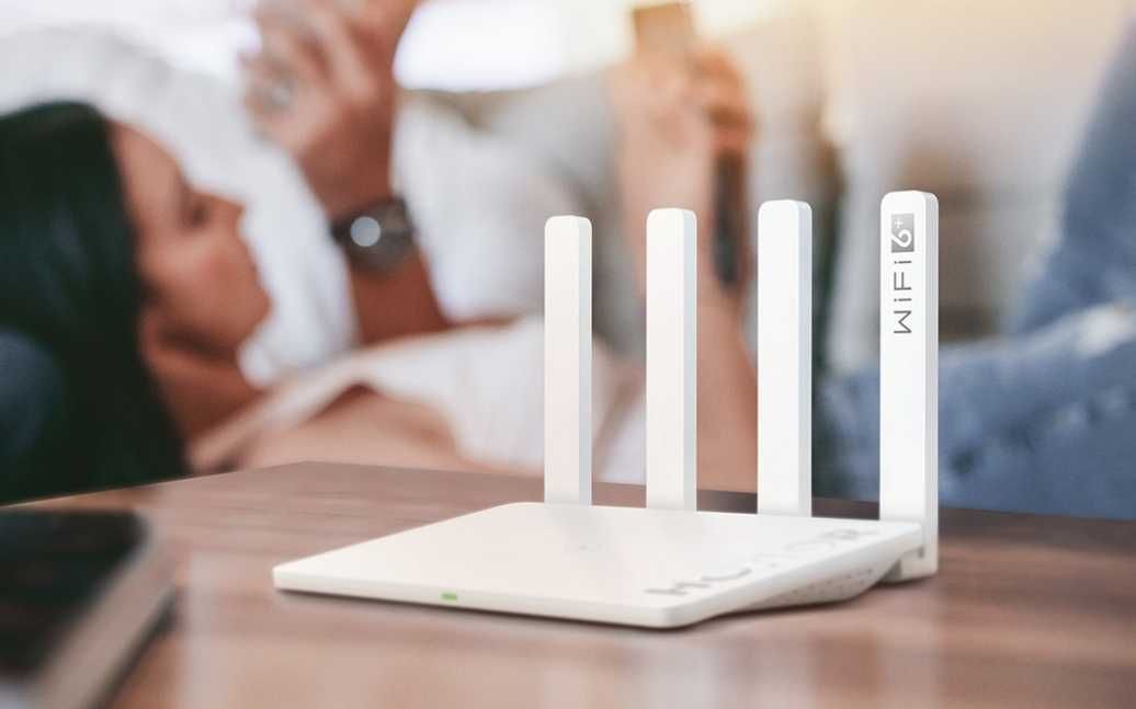 Router wireless Honor Router 3, Wi-Fi 6 Plus, 3000Mbps, Pearl White