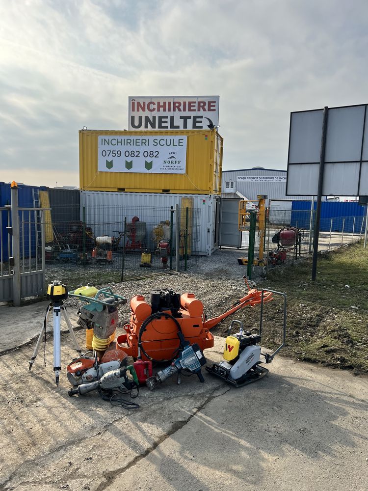 Inchiriez generator betoniera vibrator beton taiat mai compactor