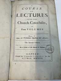 1697 Carte foarte veche Catehism biserica Anglicana
