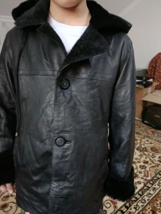 Куртка детская кожаная
