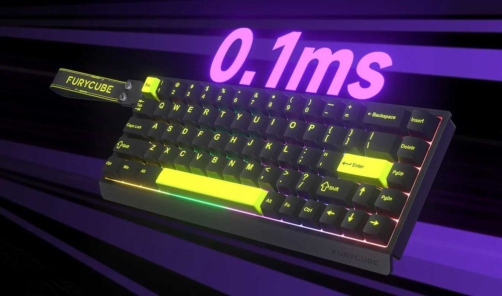 Игровая клавиатура механическая FURYCUBE M68 HE 60%