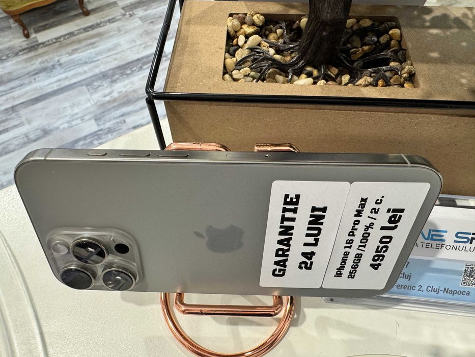 iPhone 16 Pro Max 256Gb NOU - Din magazin,cu garantie!