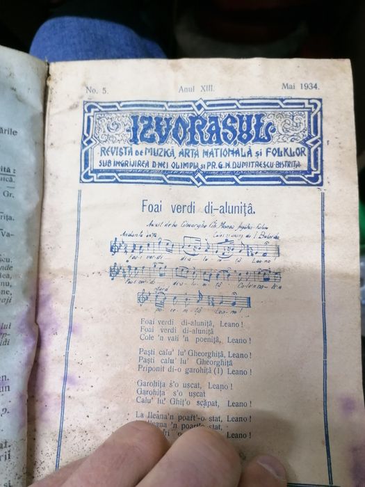 Revista Izvorasul folclor și arta 1938 1940