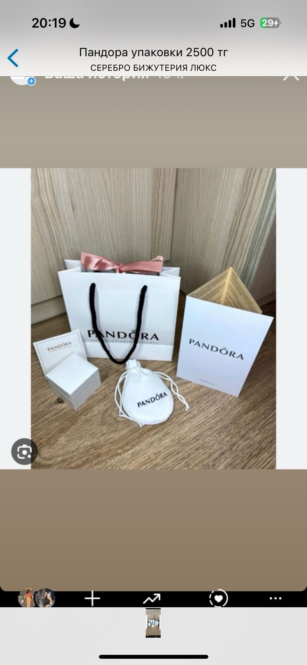 Пандора, Pandora  упаковка, пакеты