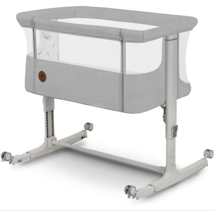 Pătuț co-sleeper Aurora 3 in 1 - gri deschis - Lionelo