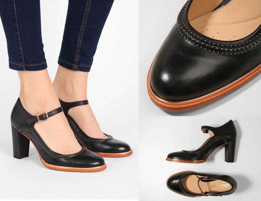 Дамски обувки Clarks, отговарят на 36 номер, естествена кожа
