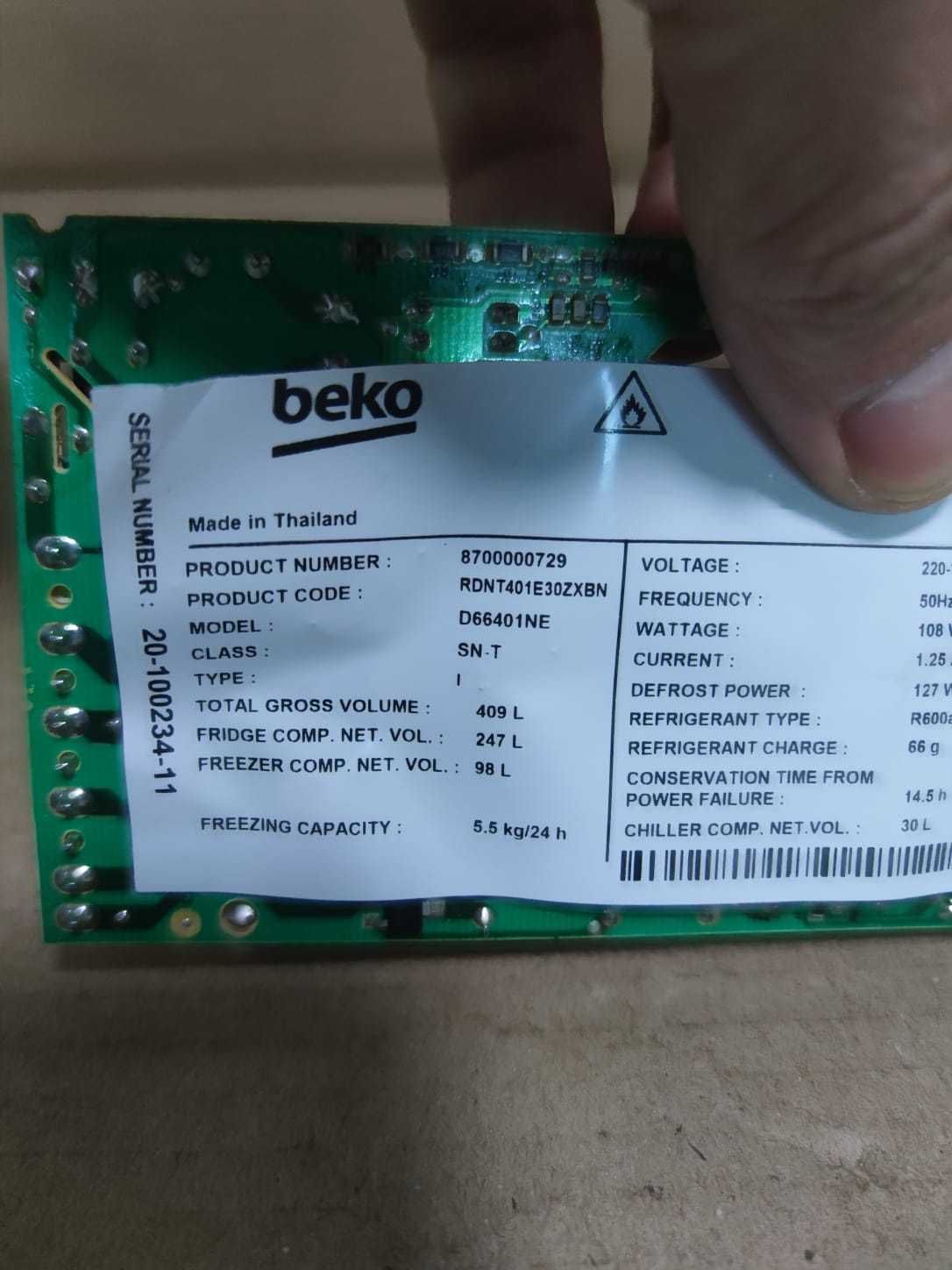 placa electronica Frigider Beko RDNT401E30ZXBN / C127